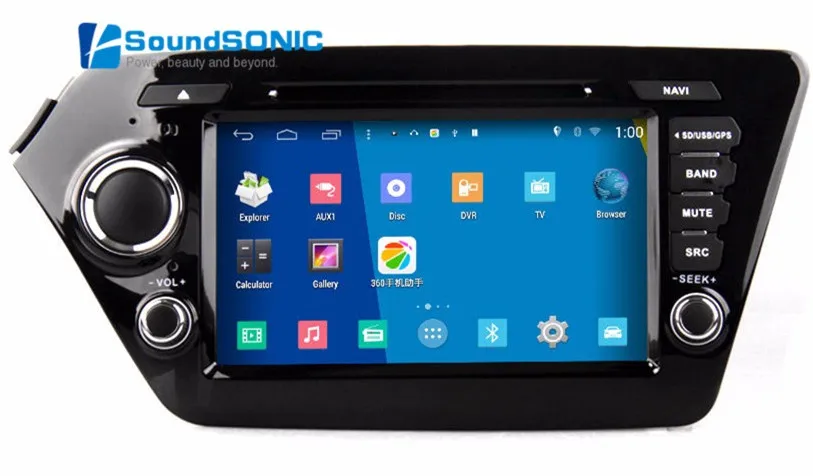 Android 4.4.4 для Kia Rio K2 2011 2012 2013 2014 2015 Авто Радио Стерео DVD gps навигация Мультимедийная