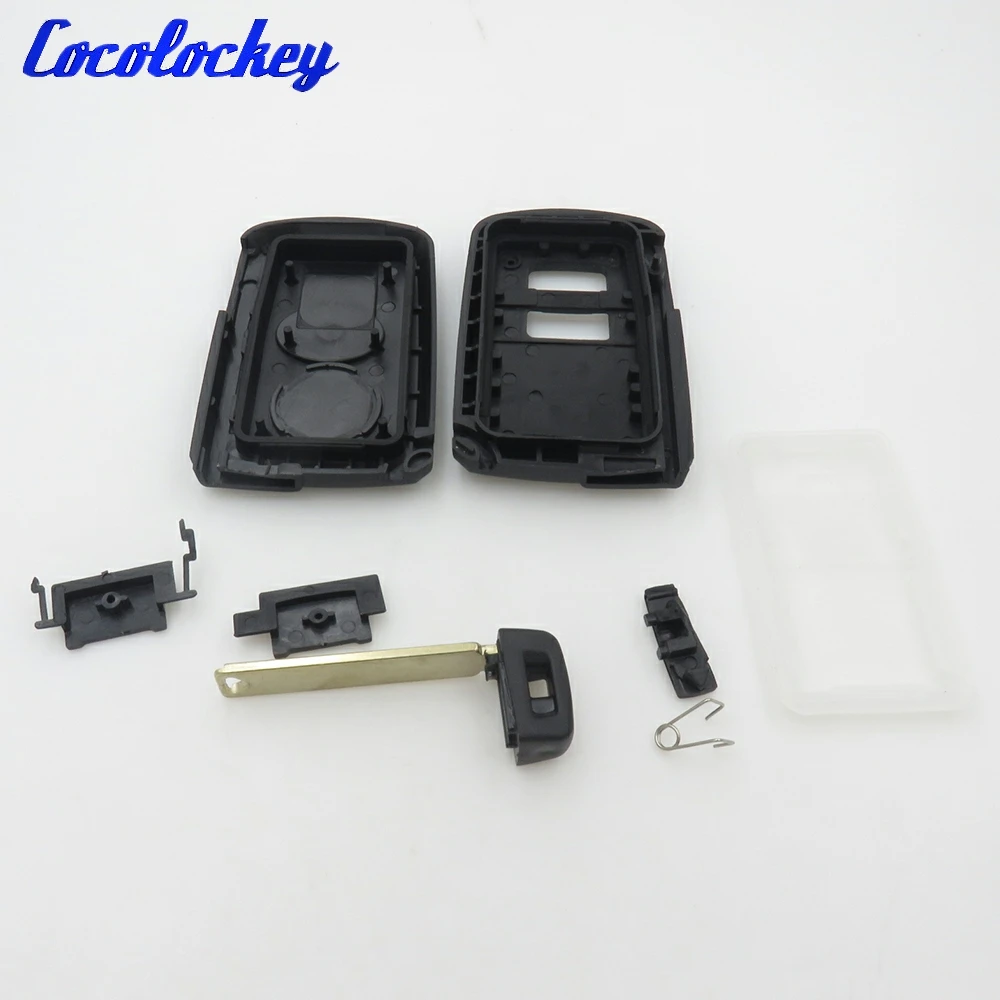 Cocolockey 2 кнопки для Toyota Smart Remote Key чехол входа без ключа оболочка Fob логотипа|buttons