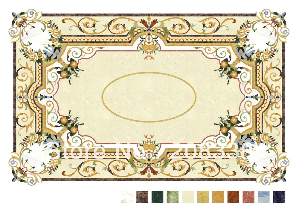 Мраморный медальон с гидроабразивным покрытием|waterjet medallion|marble medallionwaterjet marble medallion