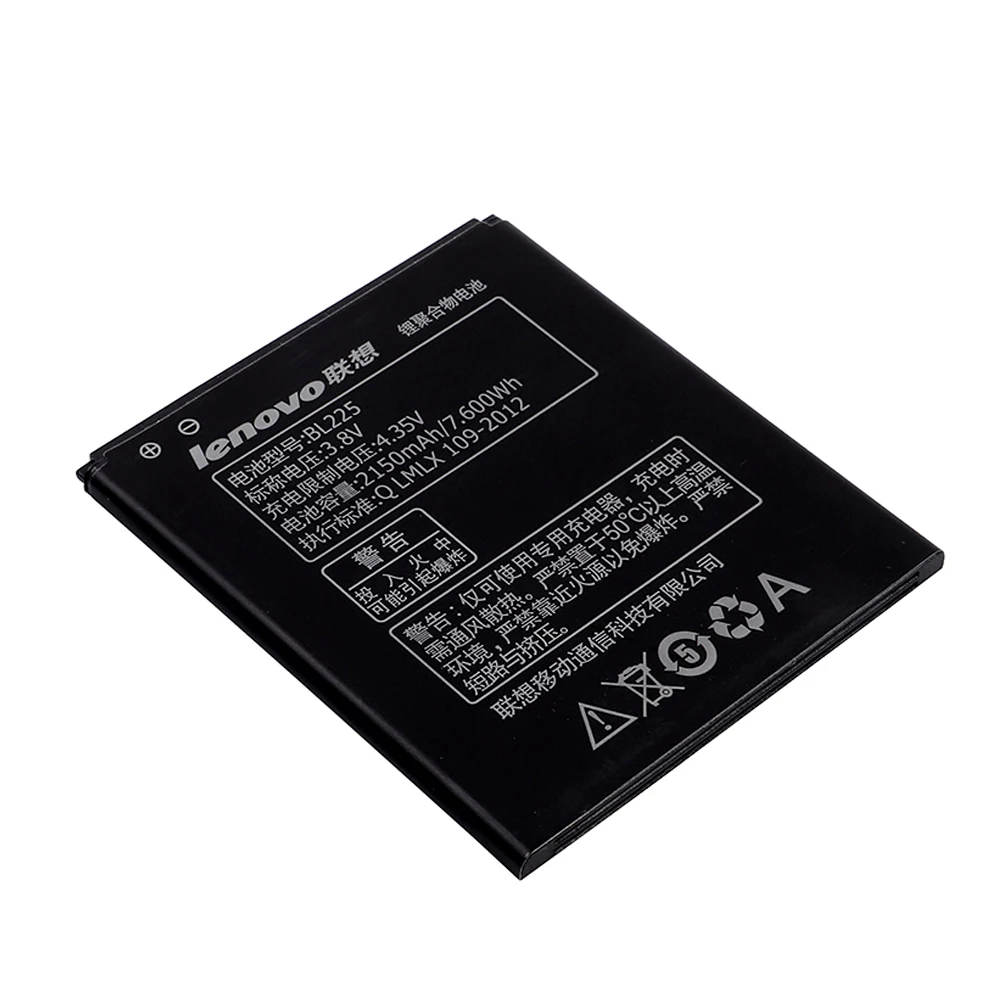 Оригинальная сменная батарея BL225 для Lenovo A785E A858 A858T S8 A708T A628T A620T A780E S580 2150 мАч 3 8 в akku |