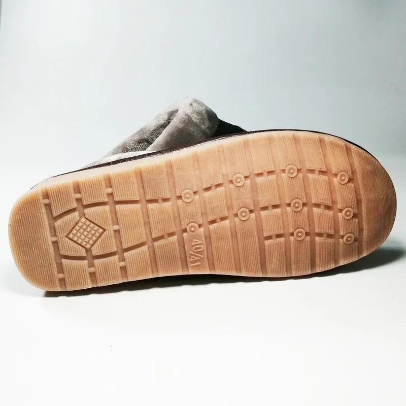 Зимние домашние тапочки для мужчин из натуральной коровьей кожи модная мужская