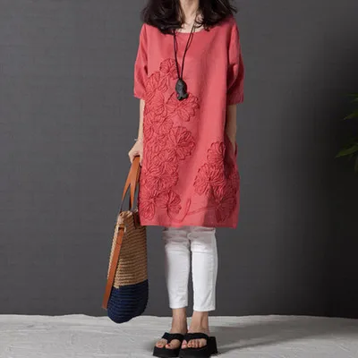 Новинка 2015 стильная Весенняя модная женская одежда свободное хлопковое