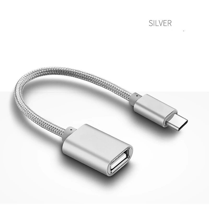 Оплетка type C USB OTG Кабель-адаптер кабель передачи данных для huawei P20 OPPO VIVO Tablet PC для Samsung Galaxy S8 S9 Plus смартфонов