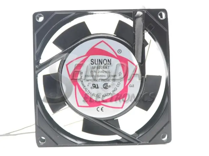 Sunon 92*92*25  9  90  SF9225AT 2092HSL AC 220 ,  ,