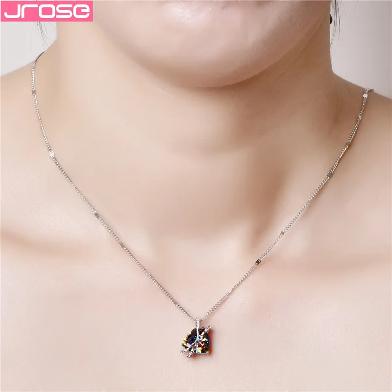 JROSE новейший бренд дизайн бант сердце кулон ожерелье для женщин Свадебное