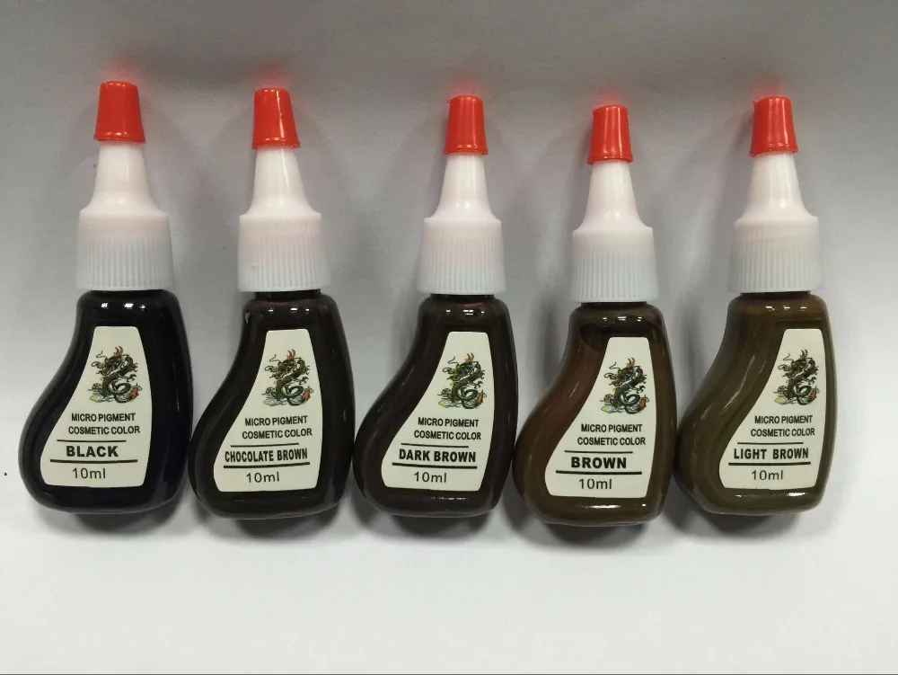 4 шт. косметические чернила для тату бровей и перманентный макияж набор