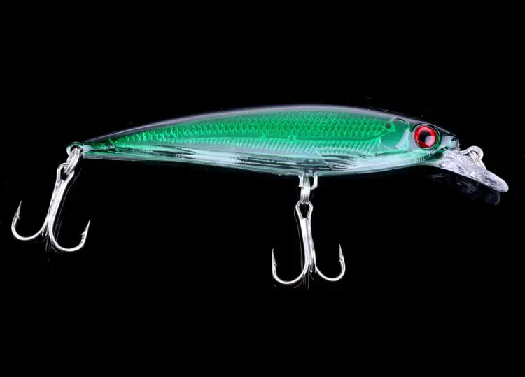10 шт. 11 см/13 4 г Лазерная внутренняя Minnow приманки для ловли рыбы погремушки