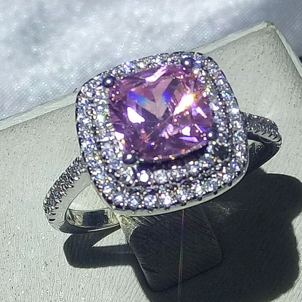 Женское Обручальное Кольцо Victoria Pave роскошное ювелирное изделие из стерлингового
