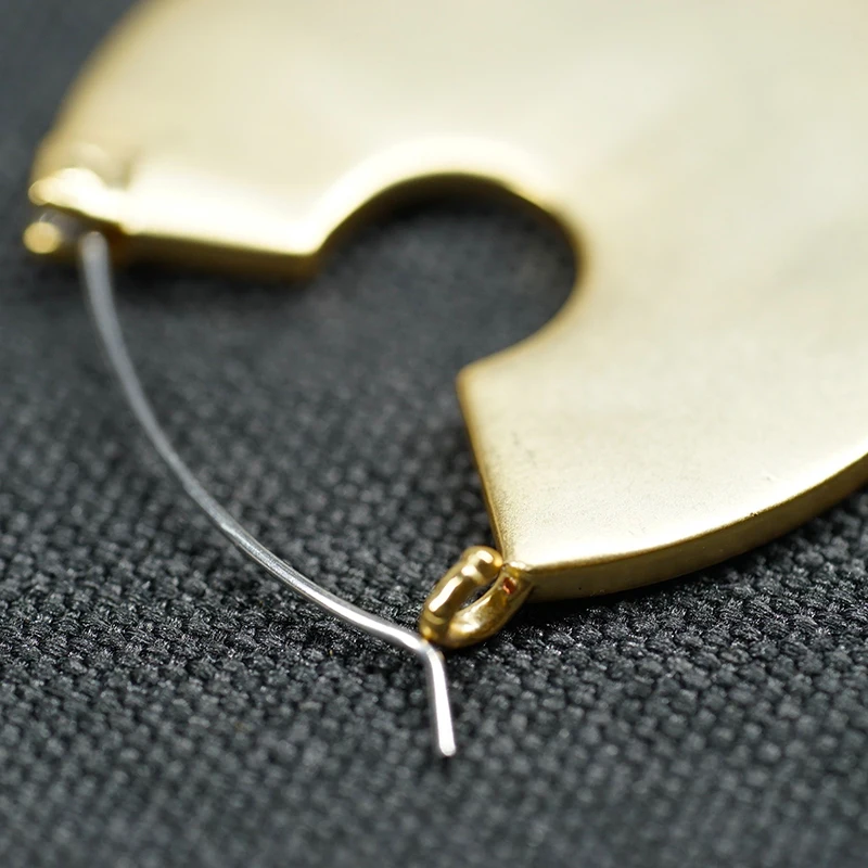 Spellbound себе новый круг Винтаж золото матовое покрытие серьги для Для женщин Мода