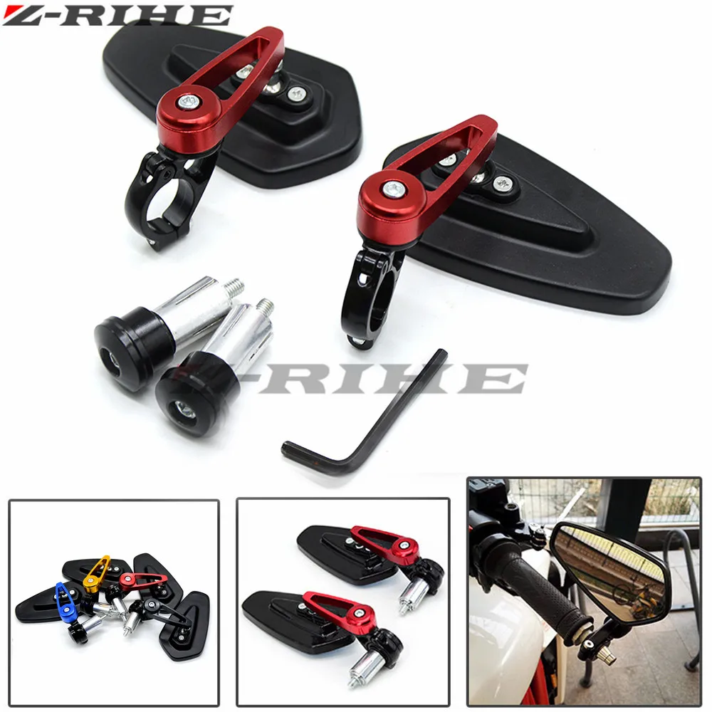 universal Motorcycle Bar End rearview Mirrors 22mm 7/8&quot for Kawasaki Ninja ZX-6R ZX6R 2005-2008 ZX-10R ZX10R 2004-2007 2006 2005 |