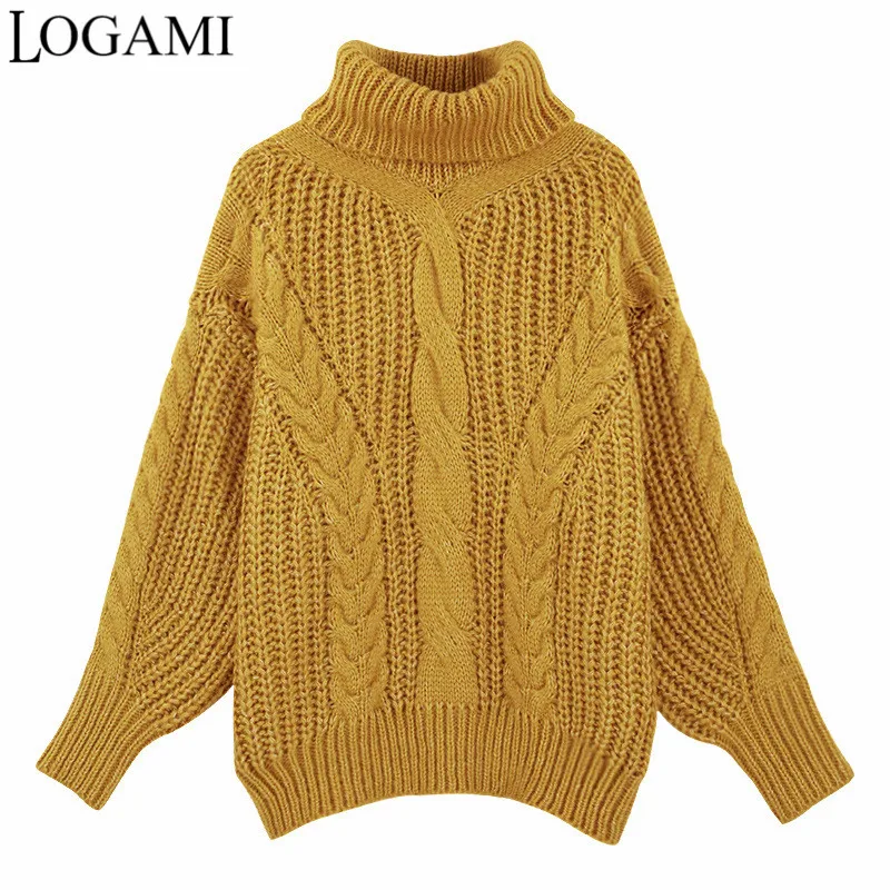 

Свитер женский трикотажный LOGAMI, с длинным рукавом, зима 2018