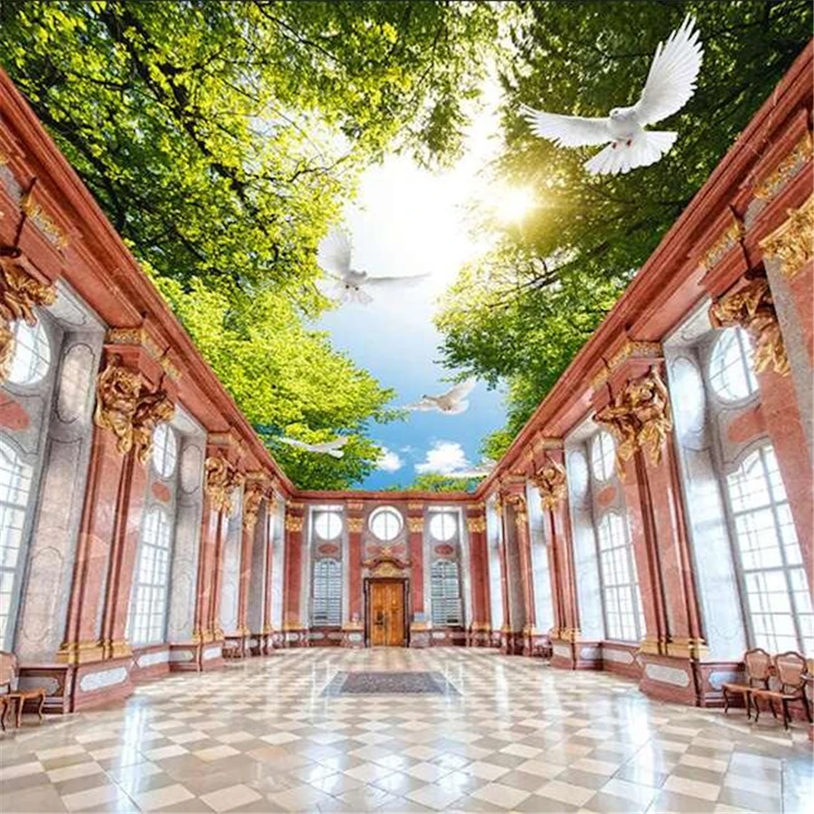 Wellyu papel де parede пользовательские обои 3d фото фрески HD небо дерево Зенит росписи