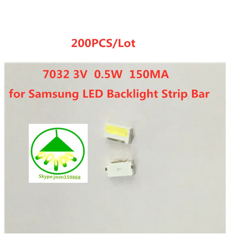 200 шт. для SAMSUNG 7032 LED подсветка Edge серии TS732A 3V SPBWH1732S1B холодный белый ТВ приставка