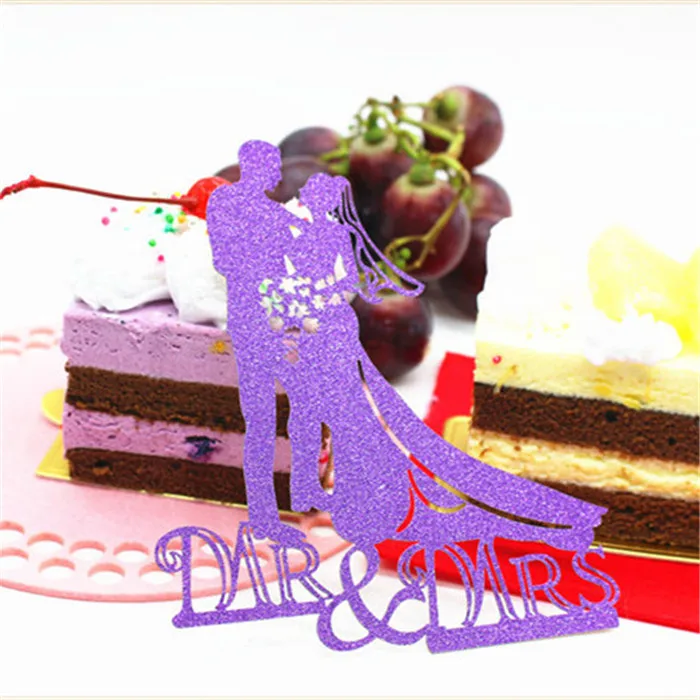 H128 Cake Topper Топпер для торта жениха и невесты свадебные украшения Mr Mrs Свадебные топперы для торта инструменты для украшения торта вечерние сувениры Топпер для свадебного торта - Цвет: H128 Cake Topper