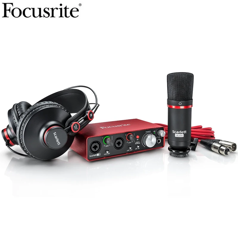 Звуковая карта Focusrite scarlett 2i2 studio (2 го поколения) комплект со звуковой картой