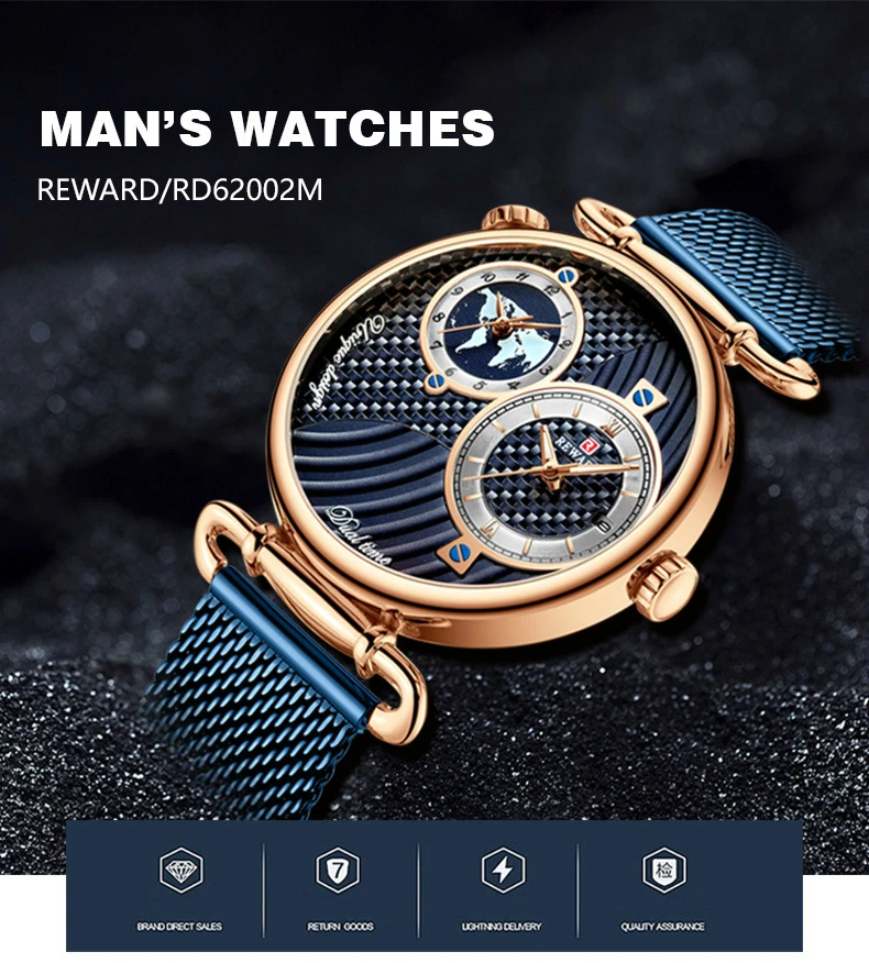 Reloj hombre награда Топ бренд класса люкс водонепроницаемые мужские часы сталь Дата наручные часы мужской сетчатый ремешок кварцевые часы в стиле кэжуал