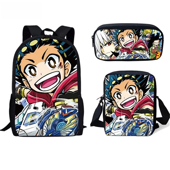 As Pictures Школьный рюкзак с персонажами из мультфильма «Beyblade Burst Evolution» для девочек-подростков и мальчиков, школьный рюкзак для студентов, рюкзак Mochila - Цвет: As Pictures