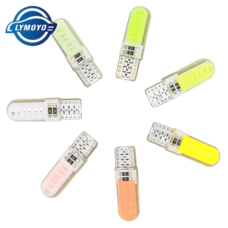 Светодиодные Габаритные огни t10 w5w CAN шина Cob 194 168 led siclicone gel COB для салосветильник