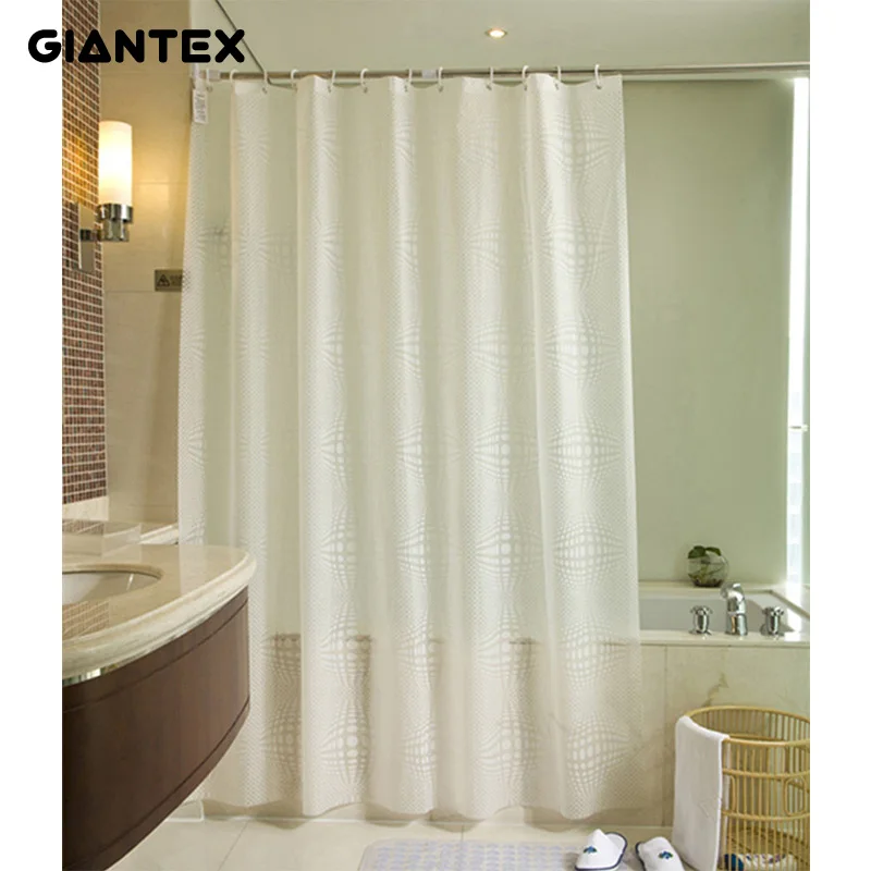 GIANTEX белый шар шаблон Водонепроницаемая занавеска для ванной душ шторы в ванную