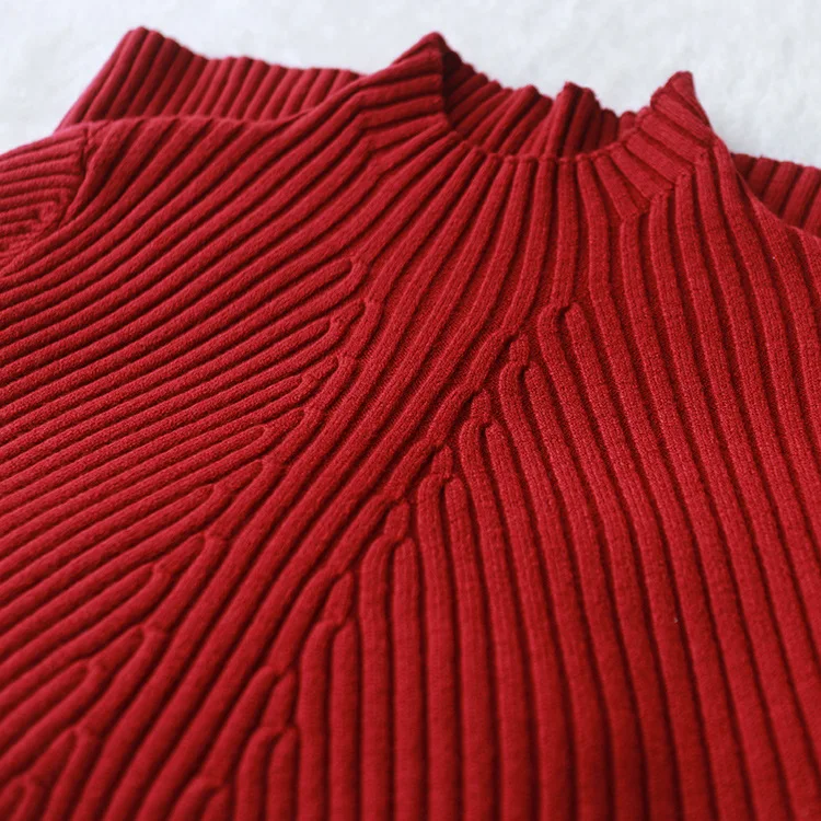 Тонкое длинное трикотажное мини платье с круглым вырезом vestido зимний свитер для