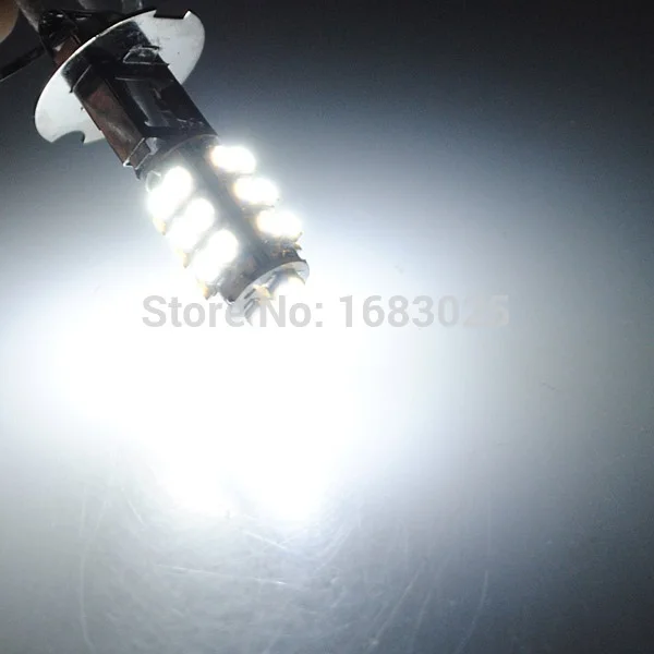 Лучшая цена 2x H3 26 SMD 3528 Светодиодный 3 Вт белый автомобильный светильник с