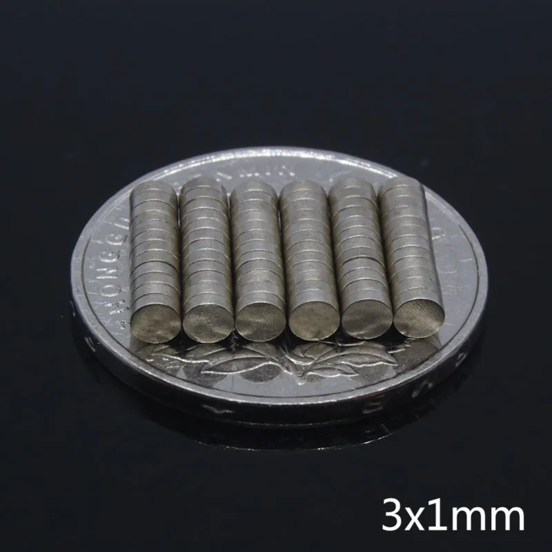 Неодимовый магнит 3x1 мм 50 шт. мощные редкоземельные магниты 3 * 1 постоянный