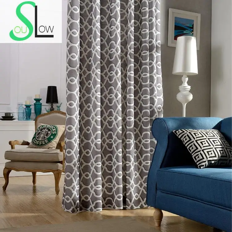 Занавеска из хлопчатобумажной ткани Slow Soul Гардина с французским окошком