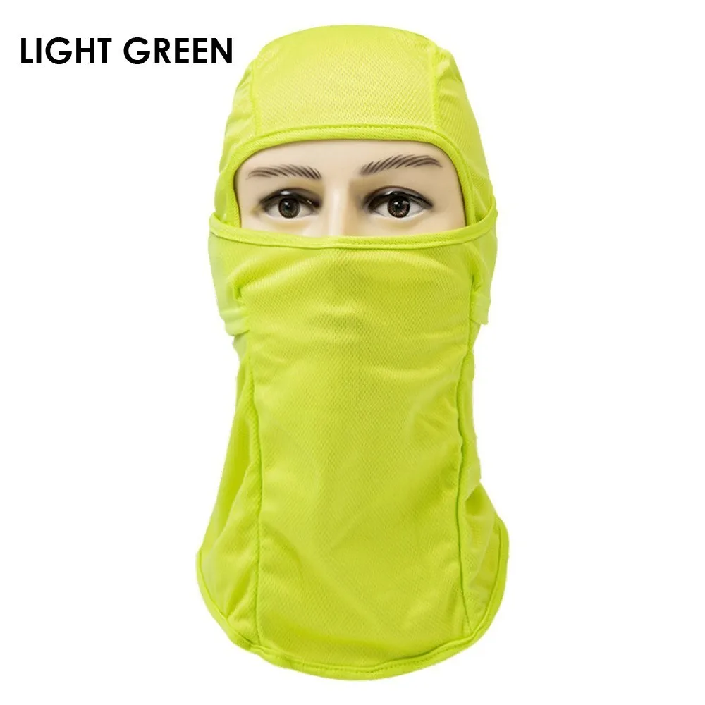Light Green Ультра мягкая велосипедная маска для лица Открытый дышащий шелк светло-голубого цвета Зимний ветрозащитный Противопыльный лыжный тренировочный маска для бега спортивная крышка - Цвет: Light Green