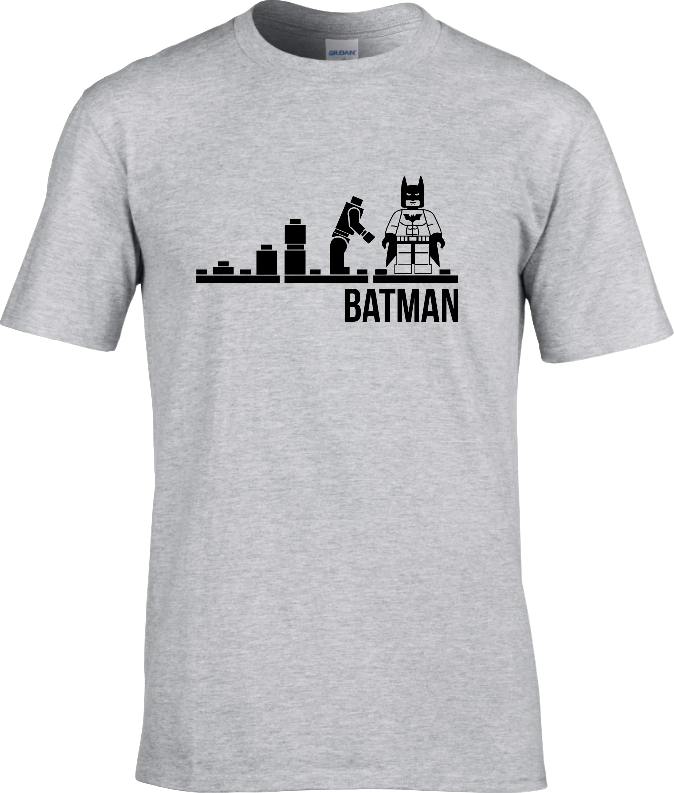 Evolution lego Бэтмен футболка для взрослых Мужская супергерой caped crusader Новые футболки