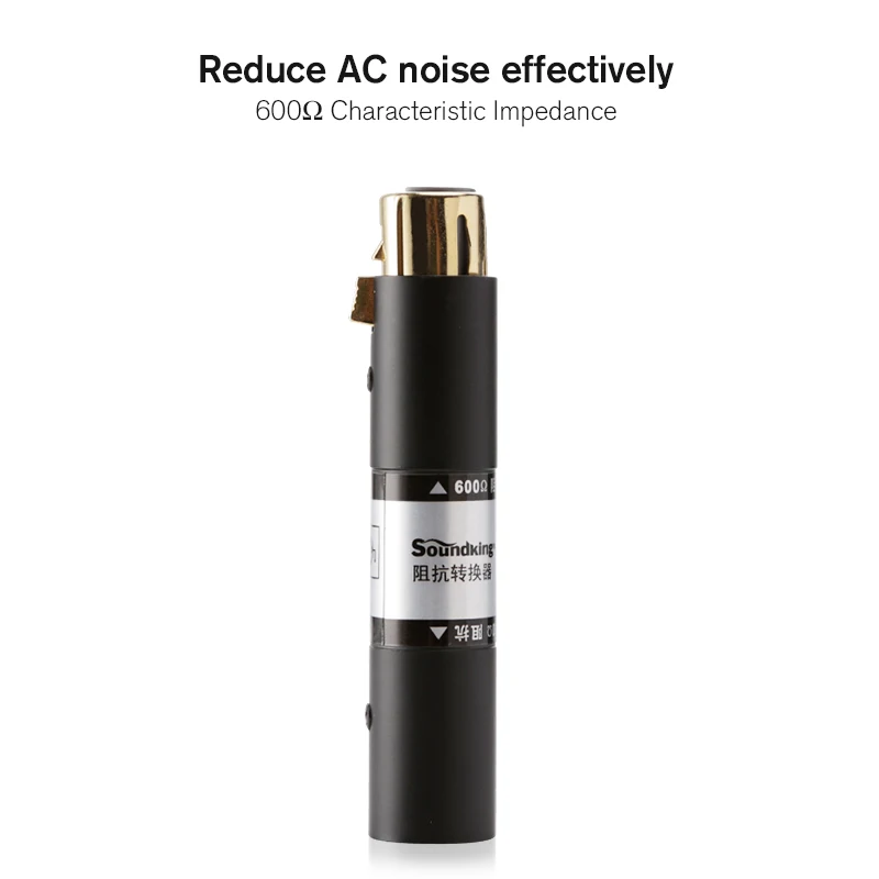 Soundking XLR (F) к (M) сбалансированный преобразователь сопротивления сигнала