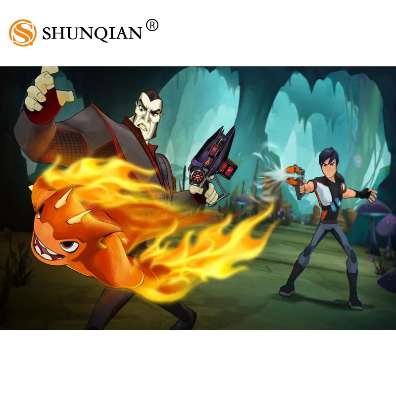 Художественный плакат на холсте Slugterra или заказ мультяшная картина для декора