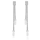 Серьги-подвески с кристаллами Swarovski