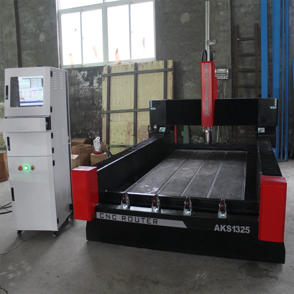 AKS1325 5.5квт большой мощности 3d cnc Камень скульптура машина/4 оси камень