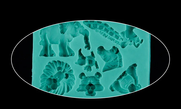 1 шт. животные зоопарк шоколадные конфеты Jello 3D силиконовая форма для торта