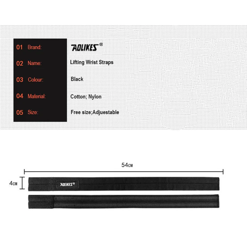 Подъемные ремни на запястье 2 шт. хлопковый браслет для тренажерного зала