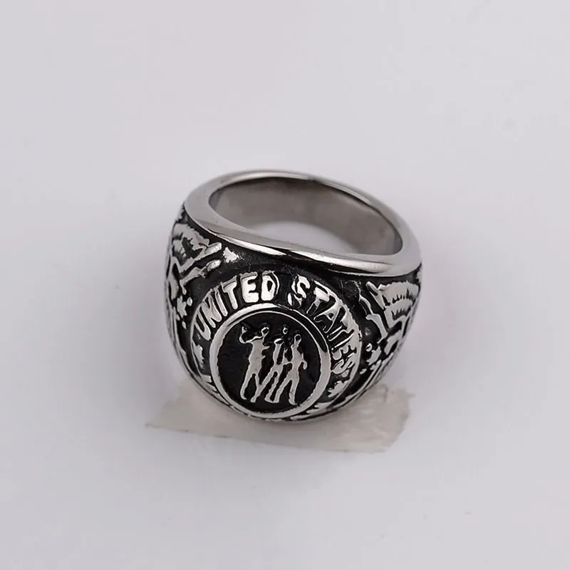 Кольцо с изображением дома карт кольцо Фрэнка в винтажном ретро-стиле серебро 2