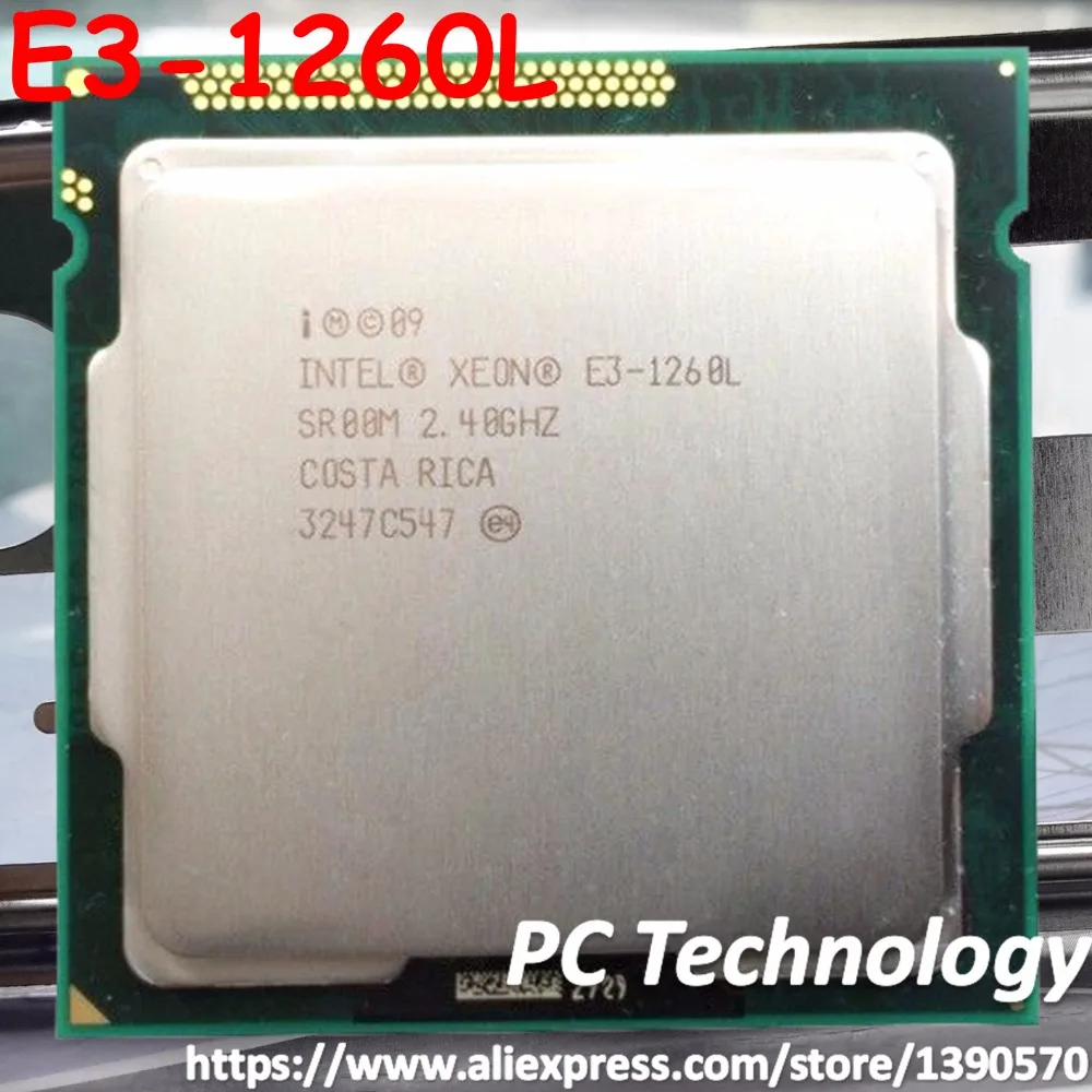 Оригинальный процессор Intel XEON четырехъядерный 2 4 ГГц 8 Мб E3 1260L LGA1155 Бесплатная