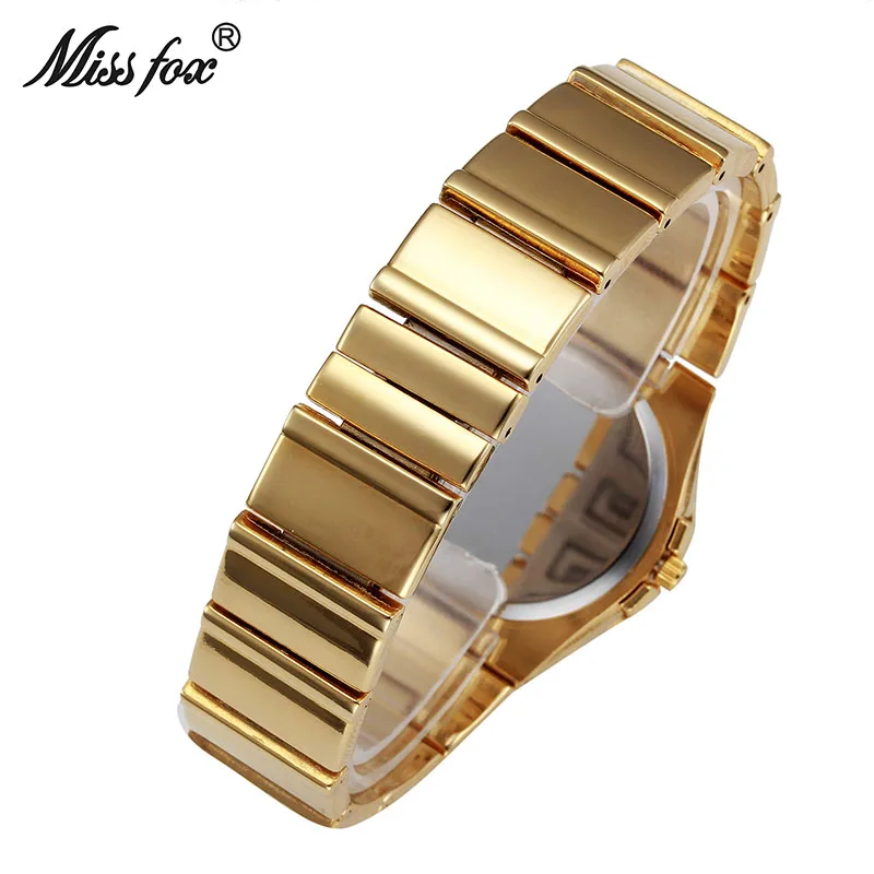 

MISSFOX Weave Gold Watch Women Famous Brand Quartz Golden Clock Ladies Designer Watches Luxury Diamond Watch Relogio Feminino