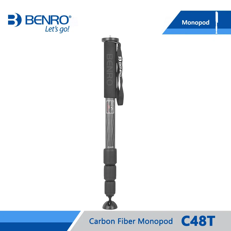 Монопод BENRO C48T профессиональные Моноподы из углеродного волокна для камеры без 3