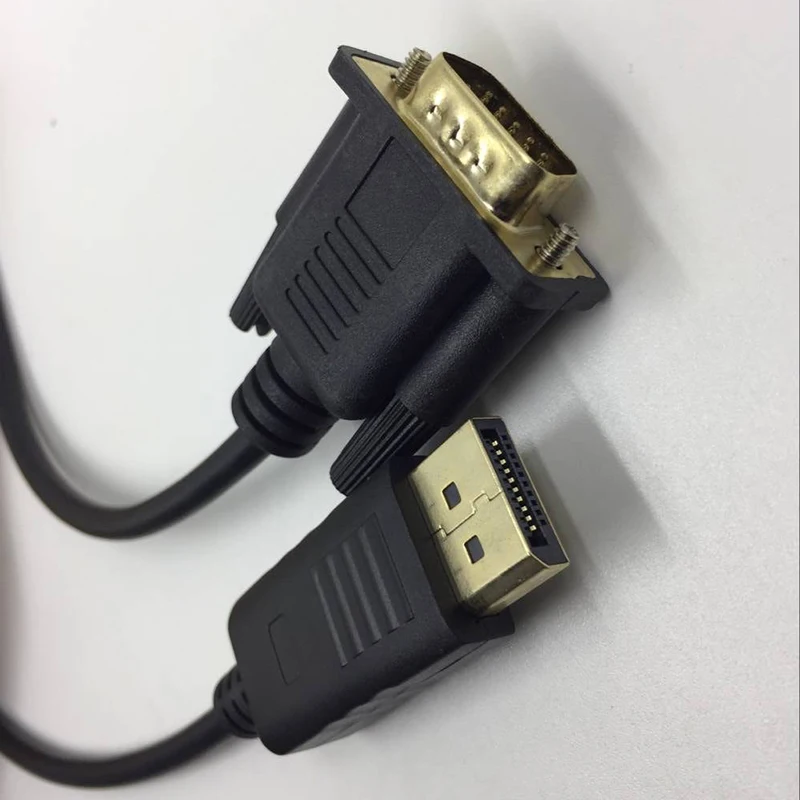 Baolyda 1 8 M Displayport DP To VGA конвертер адаптер 1080p высокий порт дисплея папа к HD-15 Мужской