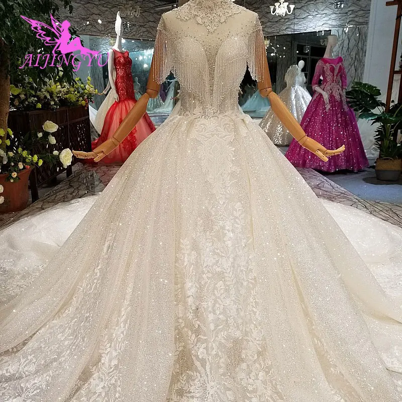 AIJINGYU Beautiful Wedding Dresses Affordable Bridal Gown Cap Special engagement Irish Gowns Plus Size Lace Dress | Свадьбы и