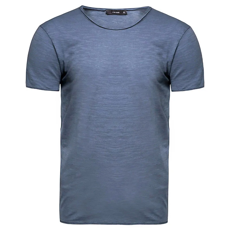 4 Pcs grey-blue Прямая поставка GustOmerD 4 шт. футболки мужские брендовые качественные хлопок футболка мужская повседневная облегающая с круглым вырезом Футболка мужская 8 цветов - Цвет: 4 Pcs grey-blue