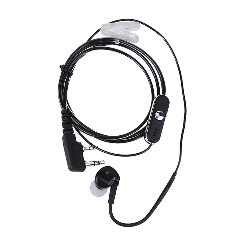 2 PIN гарнитура функция PTT с микрофоном иди и болтай Walkie Talkie “иди Ушные крючки