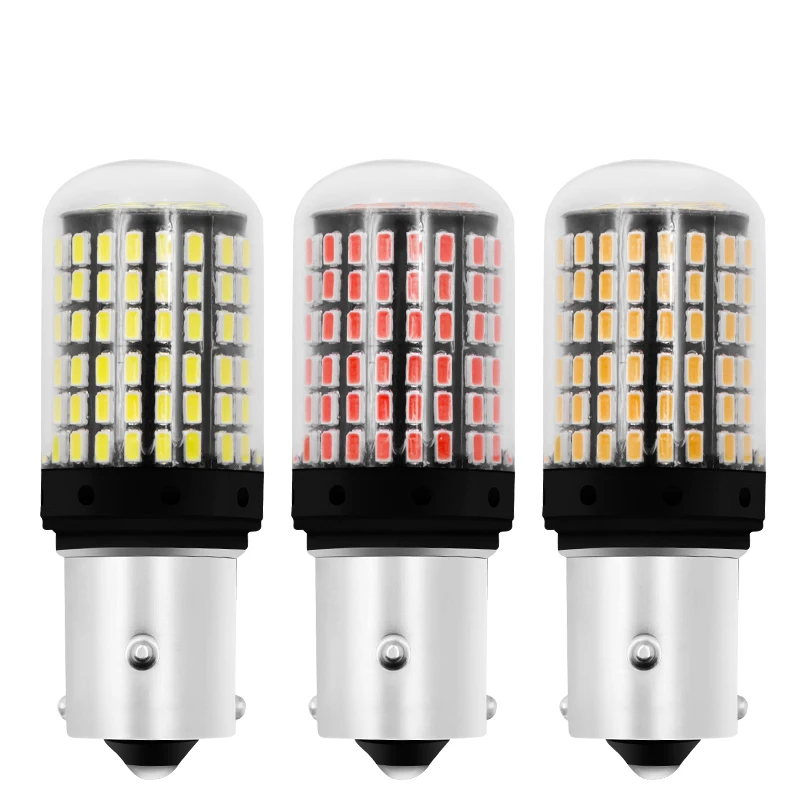 Комплект из 2 предметов 1156 светодиодный Canbus BA15S P21W S25 144 4014 чипы 6000 К белого