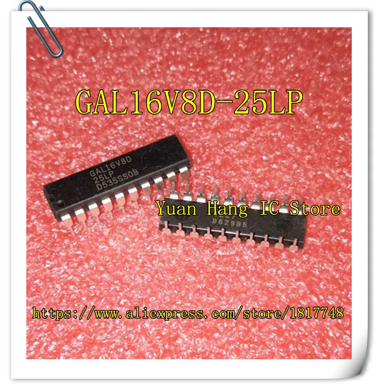 10 шт./лот GAL16V8D-25LP GAL16V8D 25LP DIP-20 | Электроника