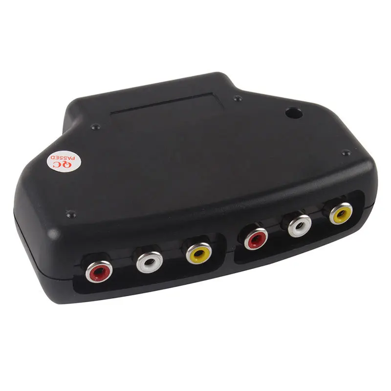 Высококачественный двухсторонний аудио видео AV RCA Переключатель Селектор с 3