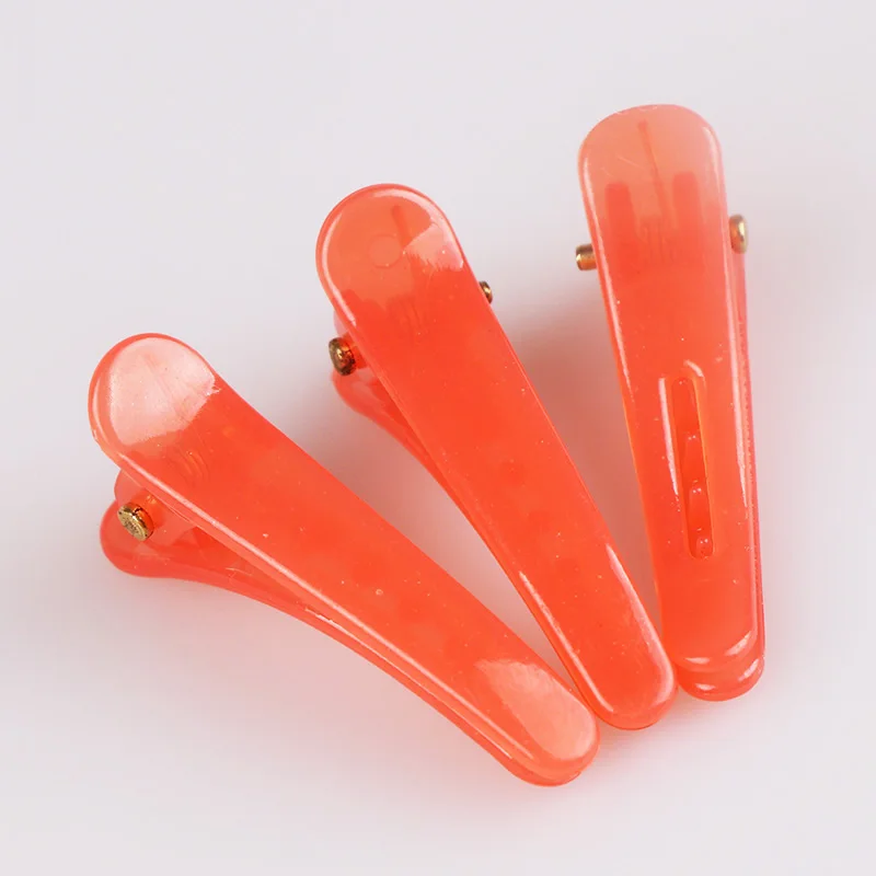 lt orange 20 шт. мини пластиковые заколки для волос, парикмахерские заколки, заколки для волос, парикмахерские аксессуары для волос, пластиковая детская заколка - Цвет: lt orange