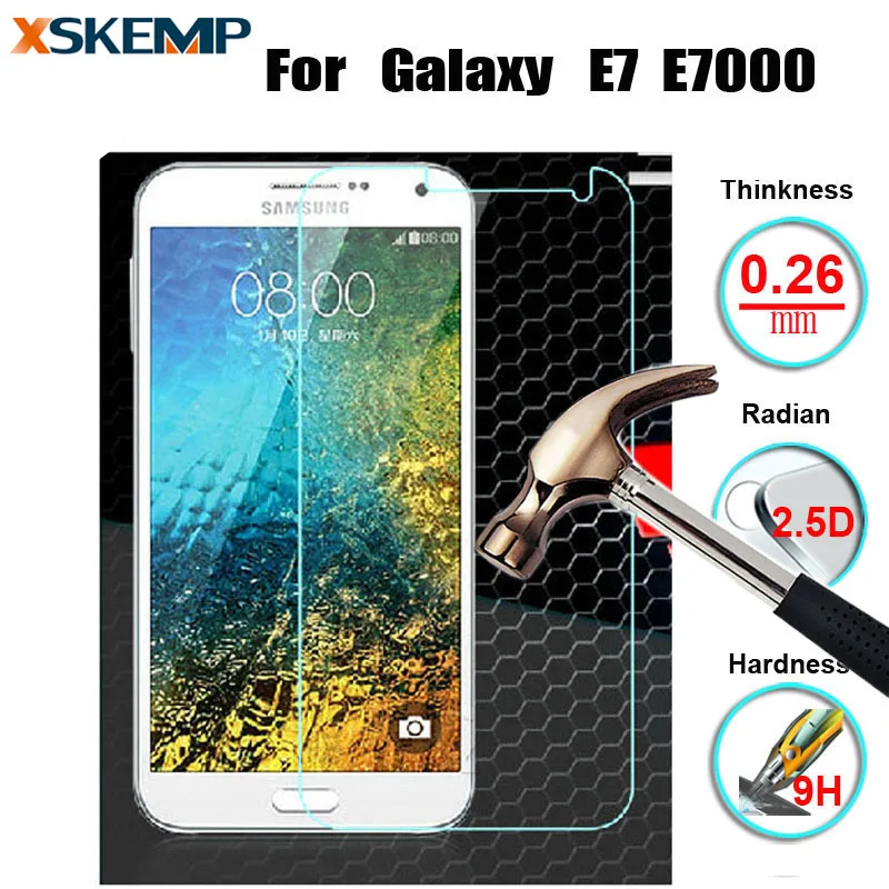 Защитная пленка для экрана из закаленного стекла Samsung Galaxy E7 0 26 мм передняя крышка