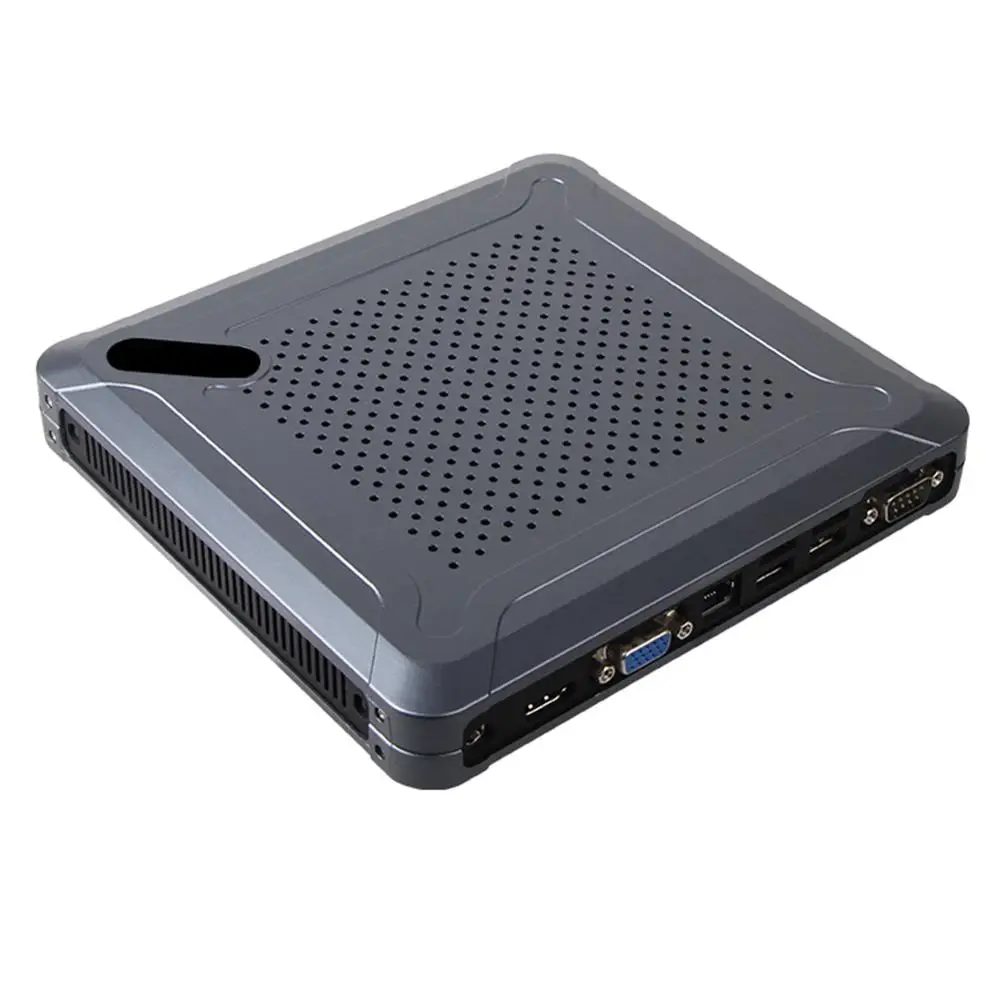 Мини ПК настольный компьютер AMD Quad Core LX 420 Windows 10/Ubuntu [HUNSN BH06L] (COM/VGA/HD/LAN/6USB2.0/2USB3.0)|Мини