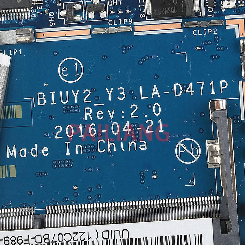 PAILIANG материнская плата для ноутбука Lenovo Ideapad 710-14ISK I5-7200U PC 5B20M14177 BIUY2 Y3 LA-D471P tesed DDR3 |